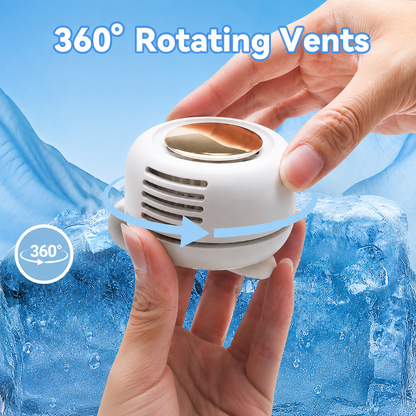 Mini Bladeless Clip-On Fan, 3 Speeds, Portable